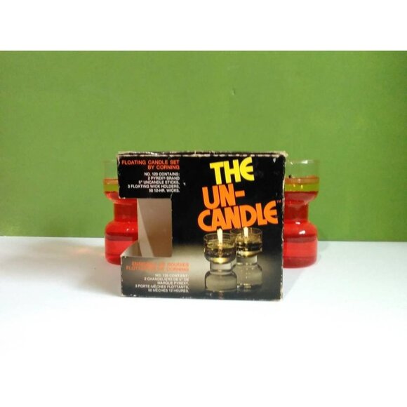 Vintage Uncandles By Pyrex, Floating Candles, Reusable Candles - Picture 1 of 9
